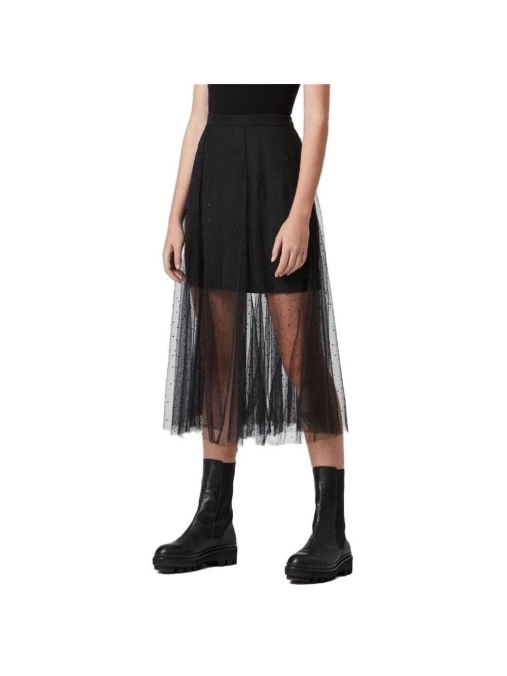 ALLSAINTS Elvie Tulle Skirt Size 2